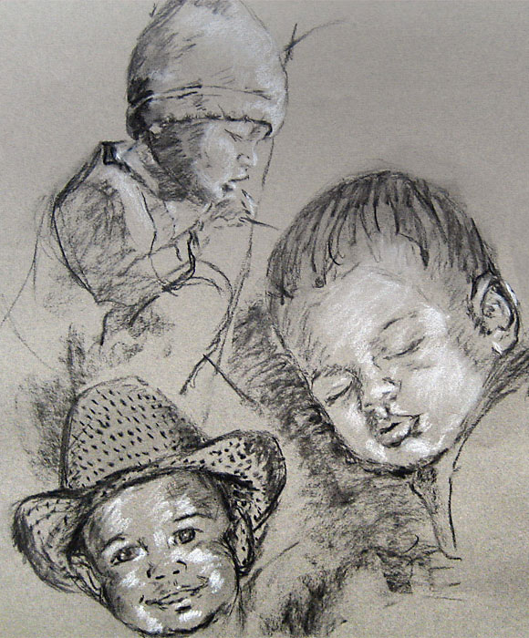 Baby with hats